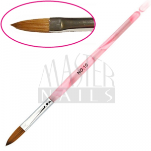Ecset porcelán LaposHegyes:10 (Pink nyéllel)