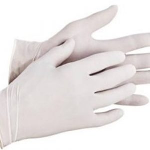 Gumikesztyű / LATEX Fehér L-es méret 100 db-os / KGR