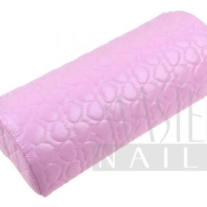 Kéztámasz műbőr / szivecskés pink